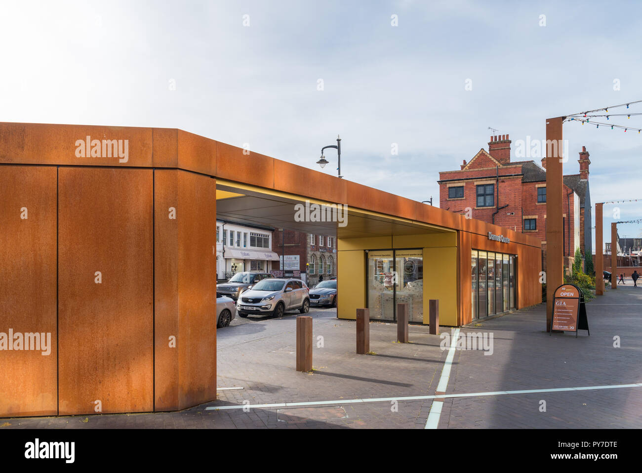 Le quartier de diamants bijouterie spécialiste dans la recherche de bâtiment construit spécialement dans le carré d'or dans le quartier des bijoutiers de Birmingham Banque D'Images