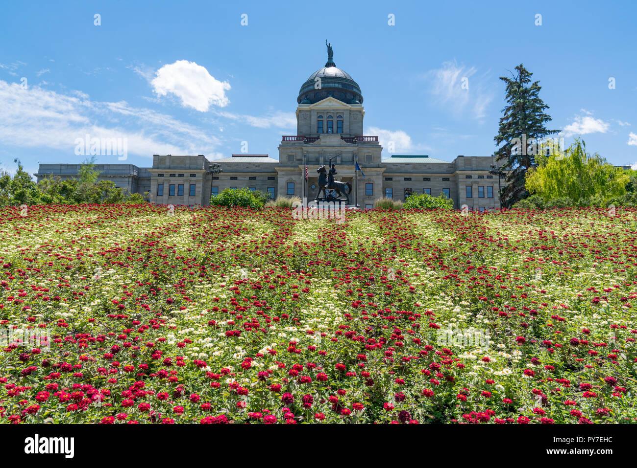 HELENA, Montana - Juillet 8, 2018 : Construction de la capitale de l'État de Montana dans Helena Montana Banque D'Images
