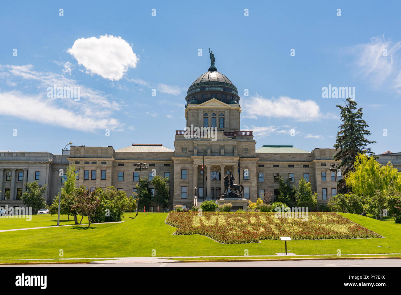 HELENA, Montana - Juillet 8, 2018 : Construction de la capitale de l'État de Montana dans Helena Montana Banque D'Images