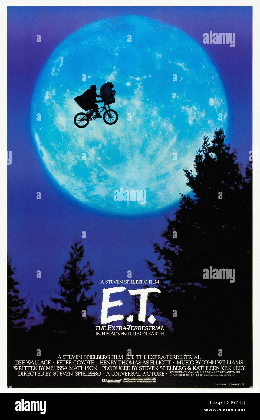 E.T. - Affiche de film original Photo Stock - Alamy