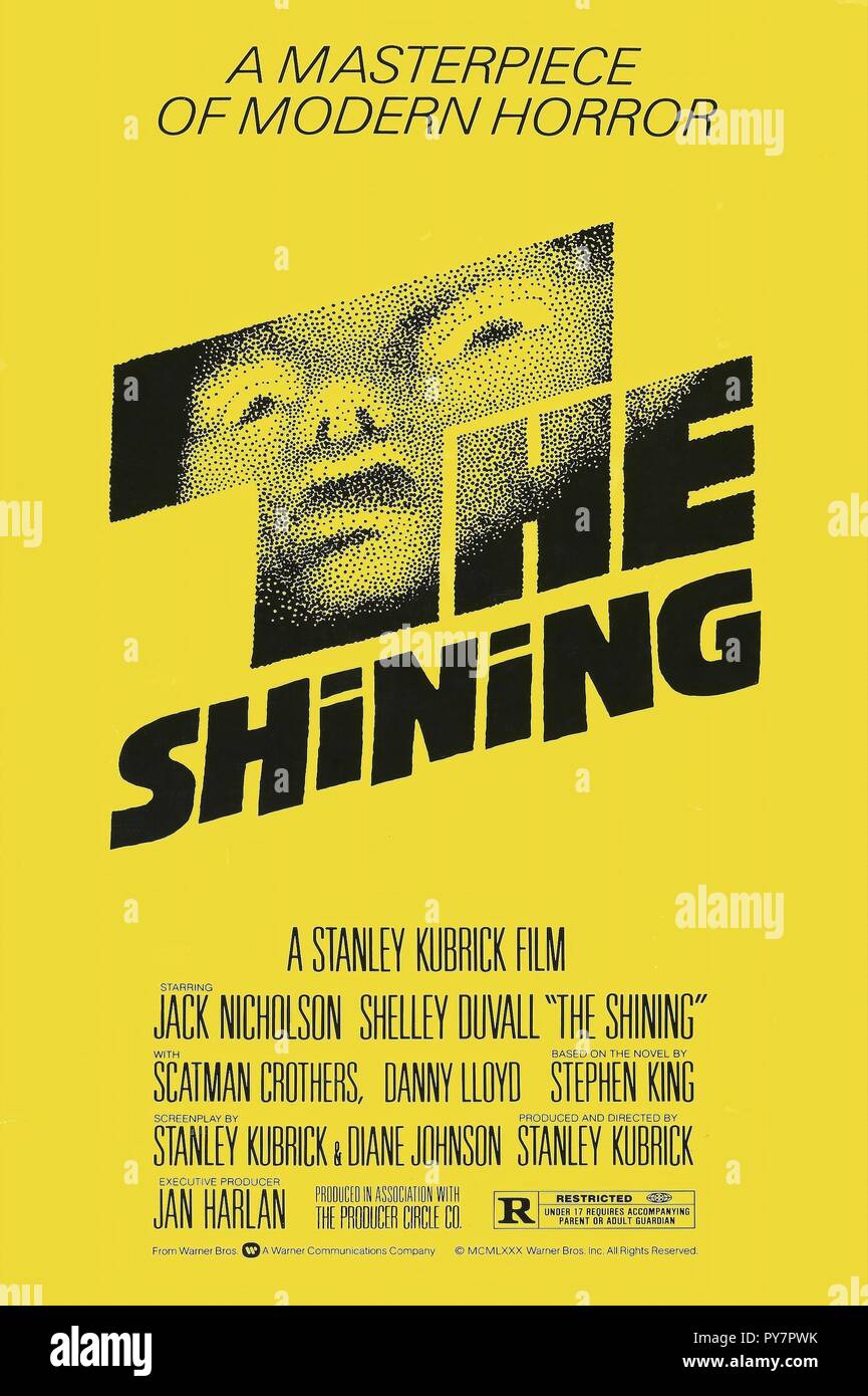 Titre du film original : THE SHINING. Titre en anglais : THE SHINING. Année : 1980. Réalisateur : Stanley Kubrick. Credit : Warner Brothers / Album Banque D'Images