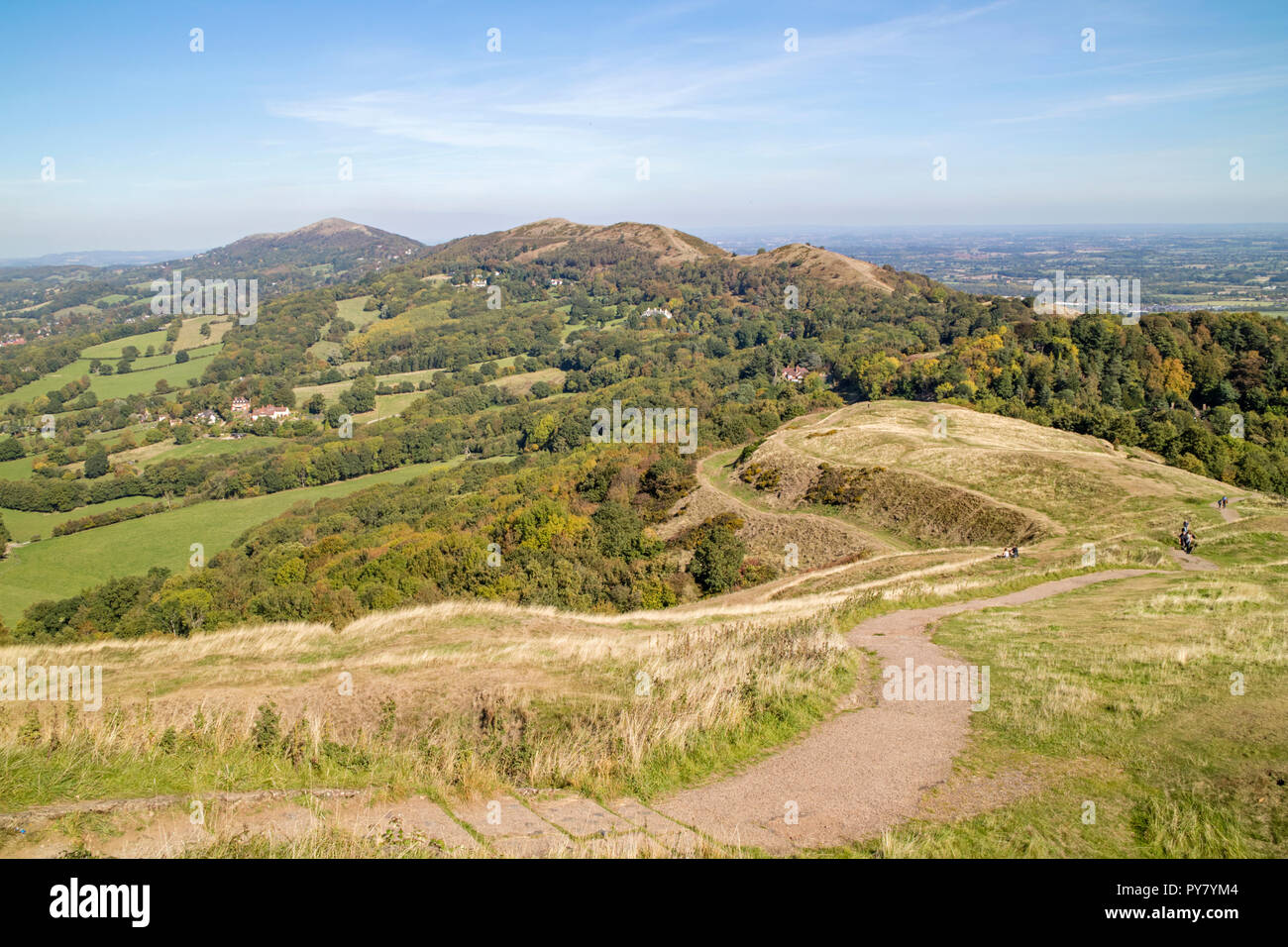 Le Malvern Hills d'Herefordshire, Herefordshire, Angleterre, RU Banque D'Images
