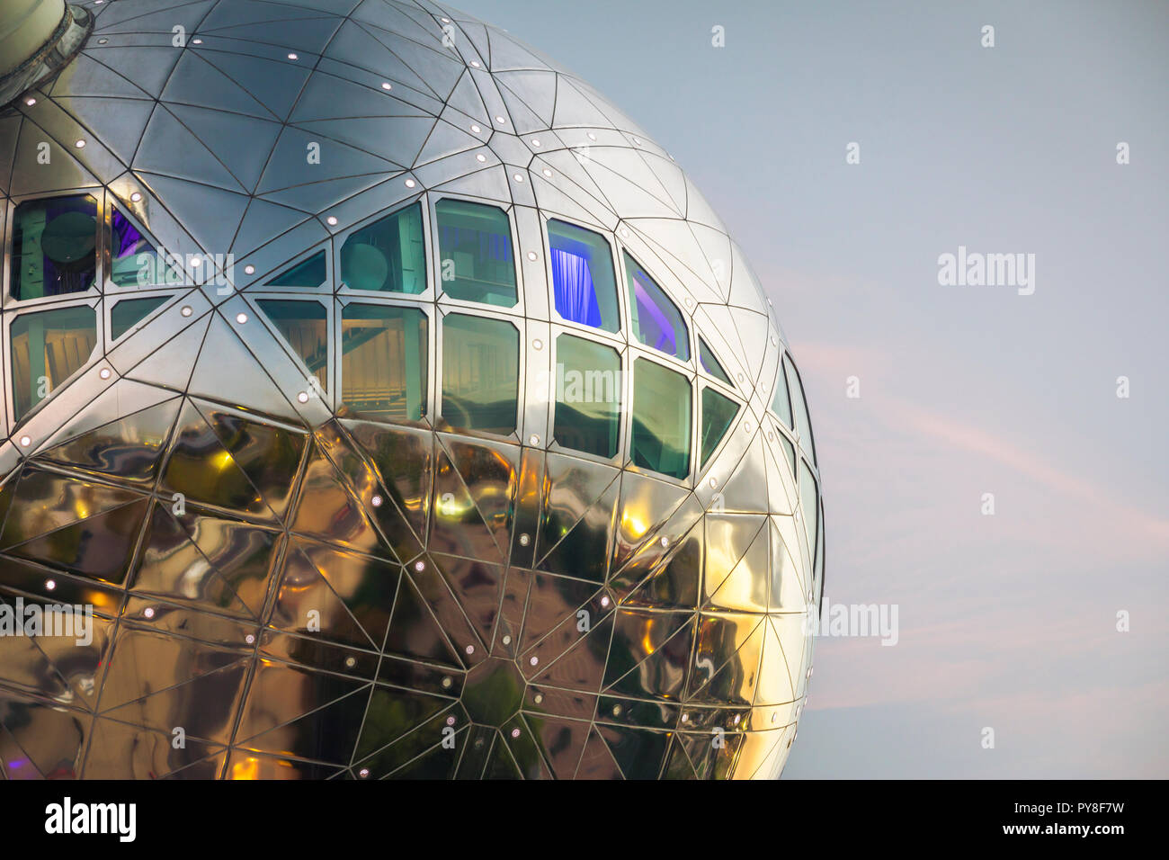 Atomium Bruxelles close up Banque D'Images