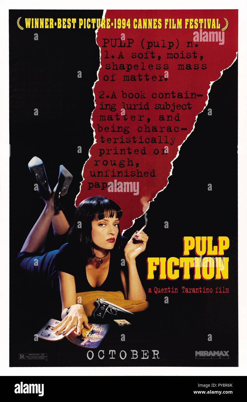 Titre original : Pulp Fiction. Titre en anglais : Pulp Fiction. Année : 1994. Réalisateur : Quentin Tarantino. Credit : MIRAMAX / Album Banque D'Images