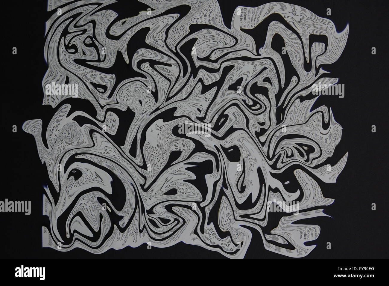 La distorsion des news Banque D'Images