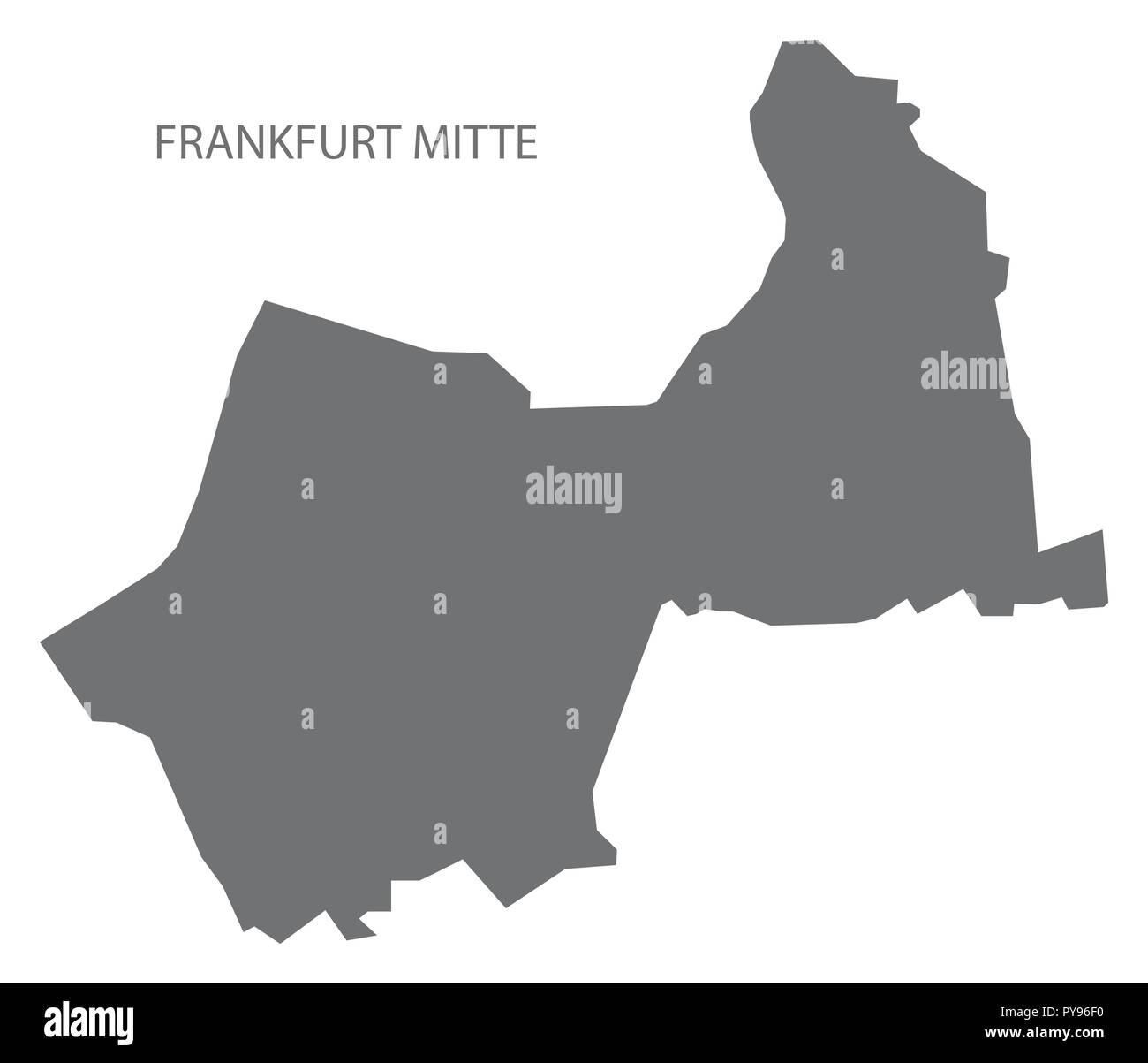 Frankfurt Mitte site gris illustration forme silhouette Illustration de Vecteur