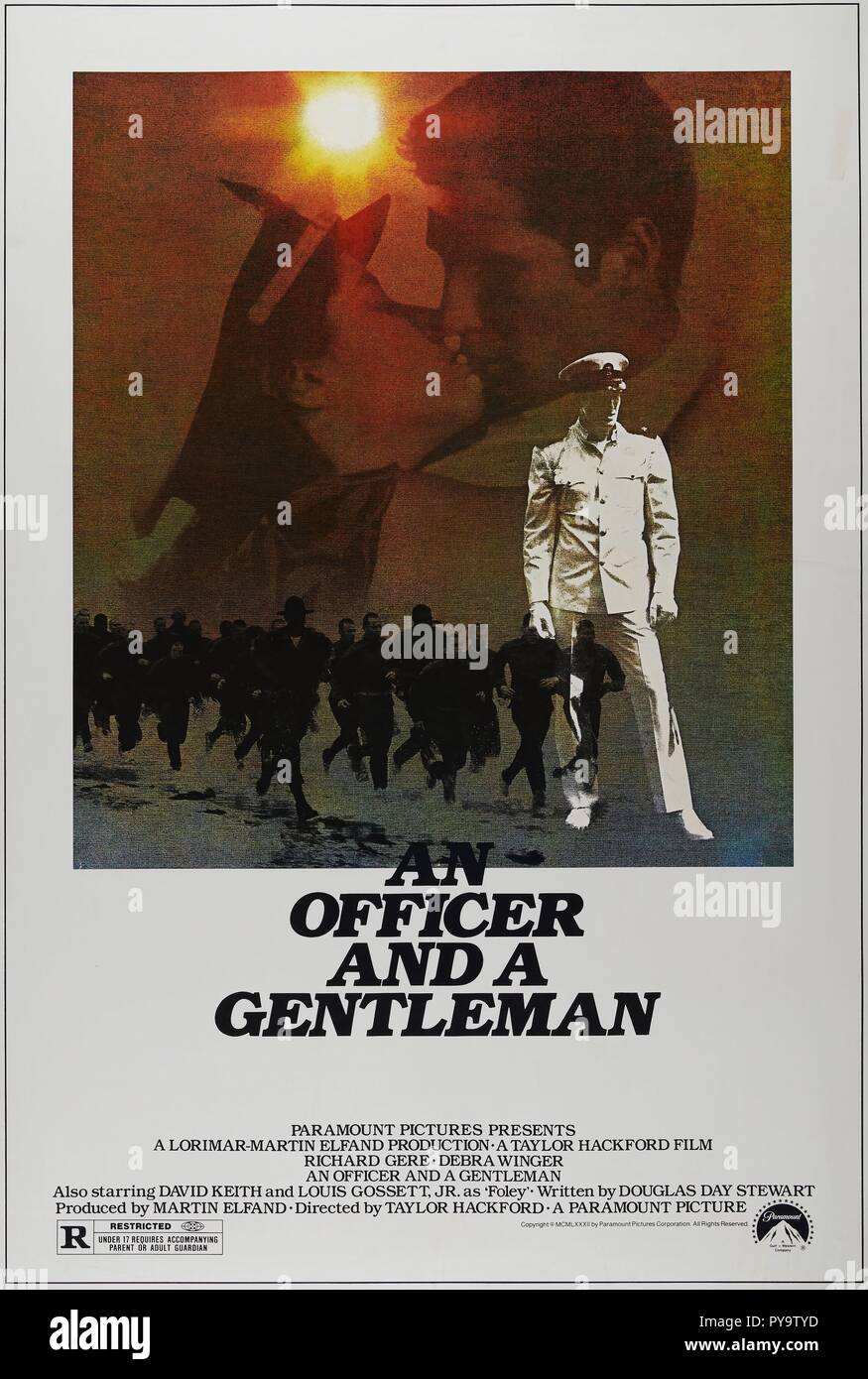 Titre original : UN OFFICIER ET UN GENTLEMAN. Titre en anglais : UN OFFICIER ET UN GENTLEMAN. Année : 1982. Réalisateur : TAYLOR HACKFORD. Credit : PARAMOUNT PICTURES / Album Banque D'Images