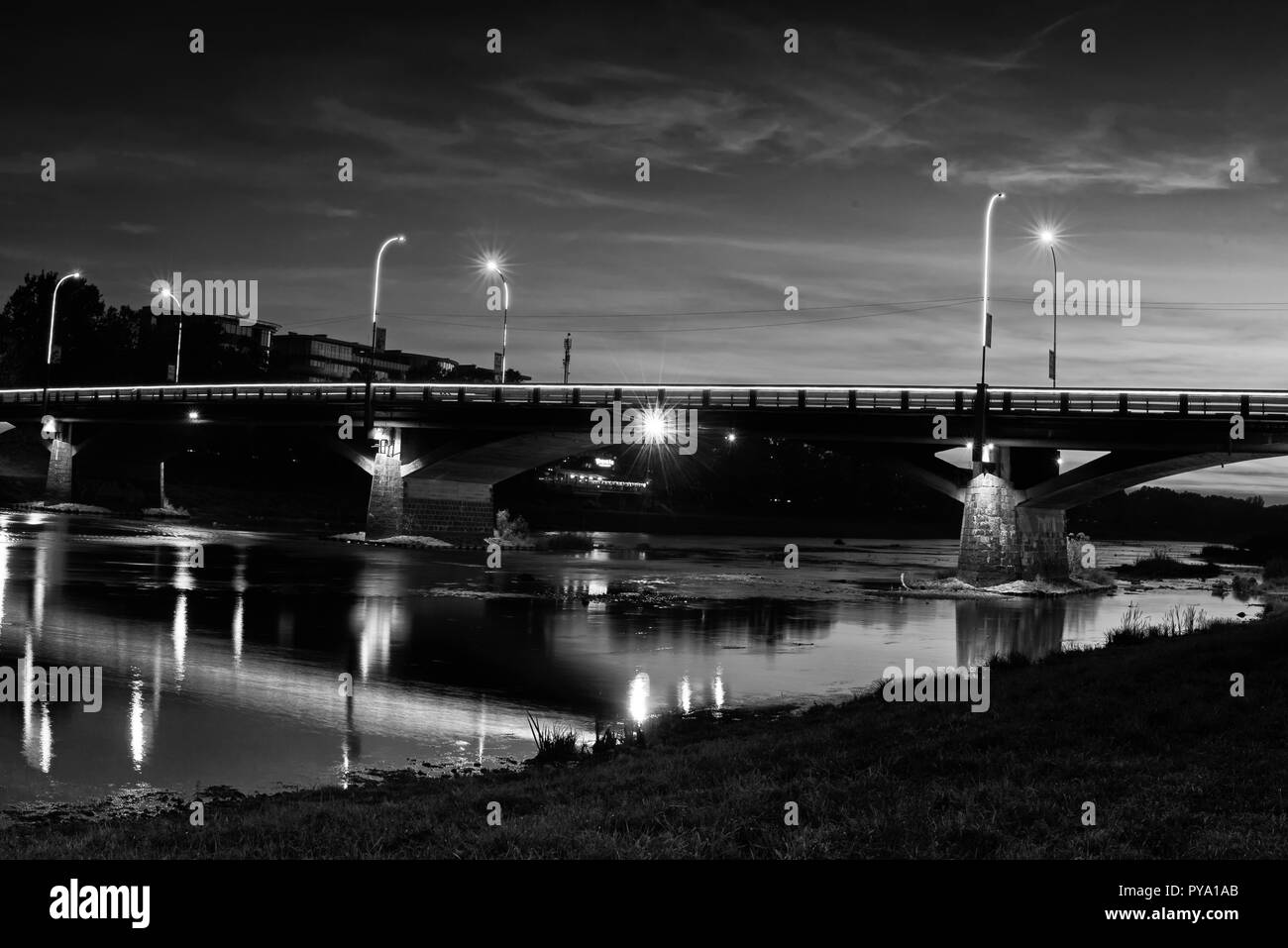 Bridge à Uzhgorod Banque D'Images