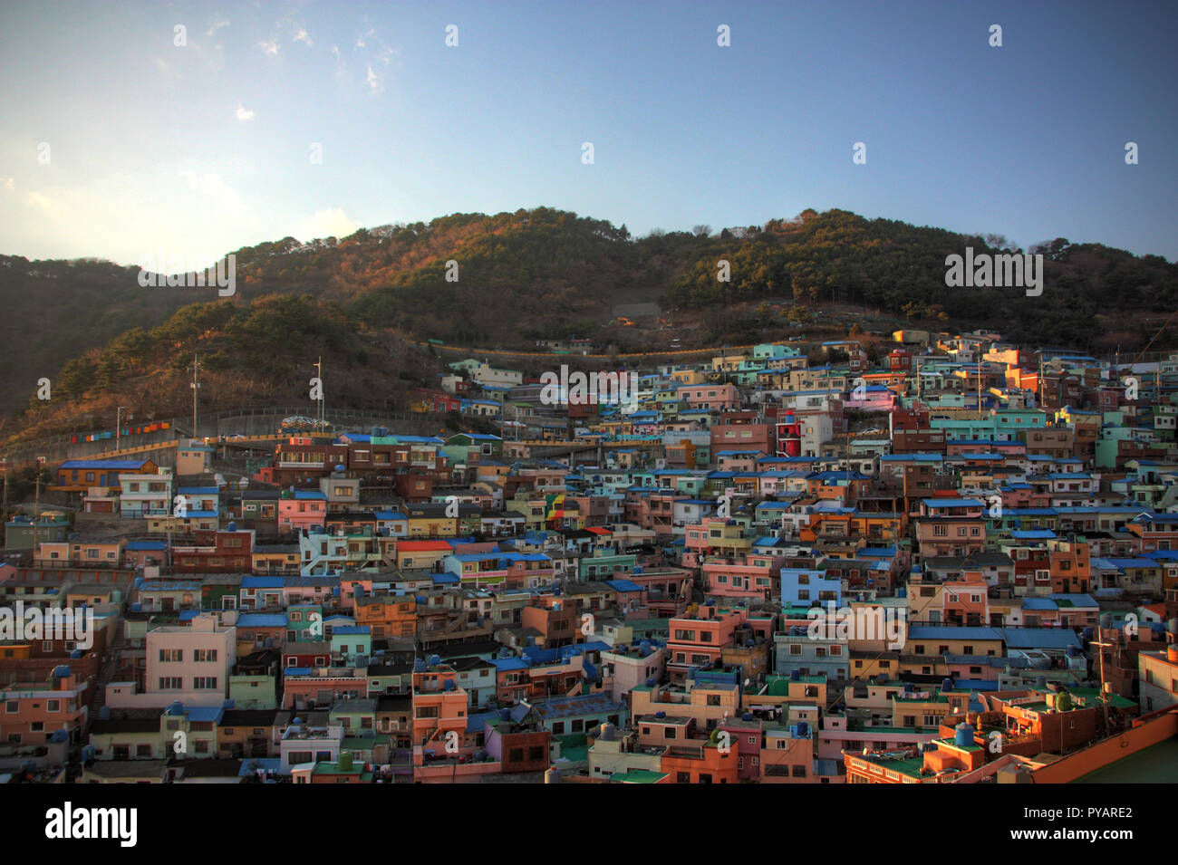 Gamcheon à Pusan, Corée Banque D'Images