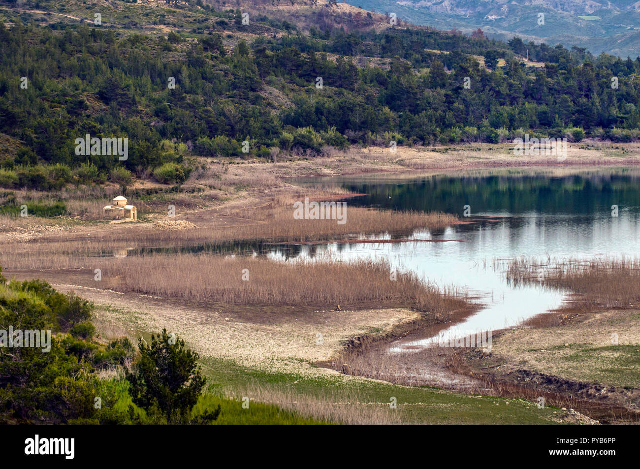 L'Europe, Grèce, îles du Dodécanèse, Rhodes, gadouras, barrage Banque D'Images