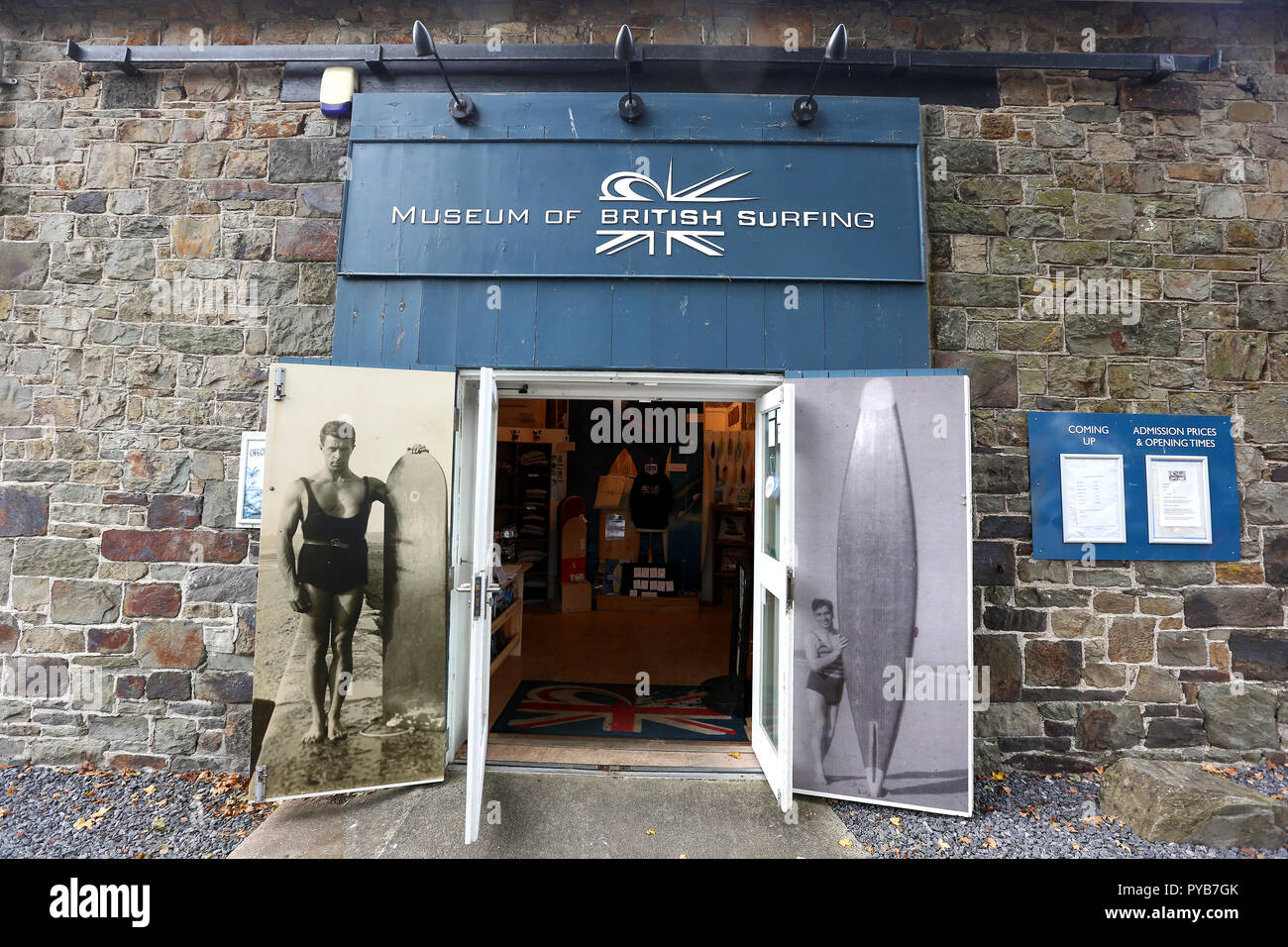 Le musée de la surf à Ilfracombe, Devon qui a ouvert ses portes en 2012. Banque D'Images