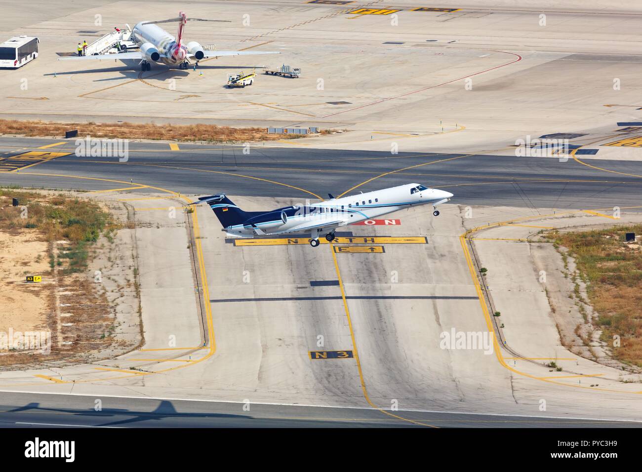 L'aéroport privé, Palma de Mallorca, Majorque, Îles Baléares, Espagne Photo  Stock - Alamy
