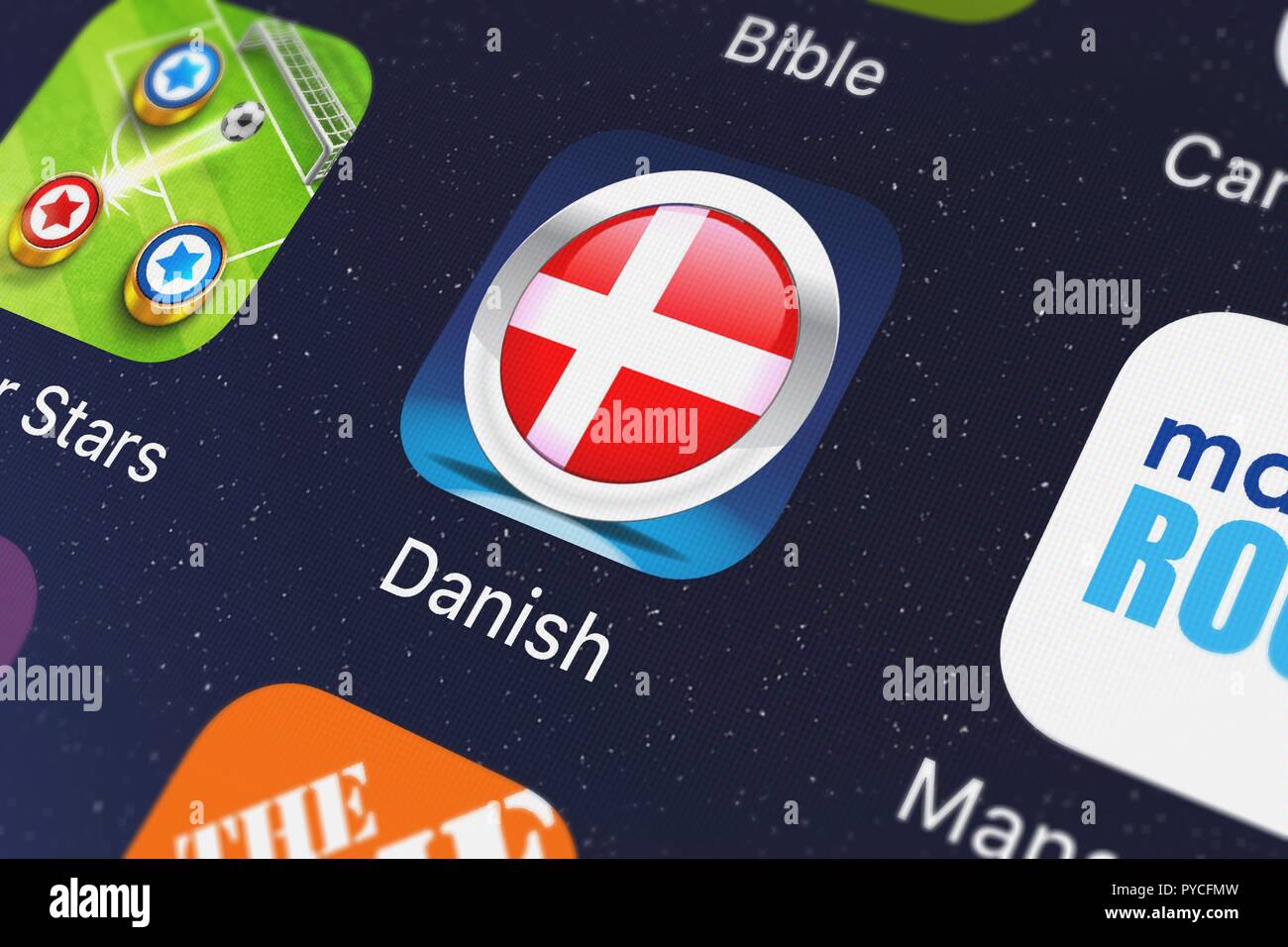 Londres, Royaume-Uni - 26 octobre 2018 : Close-up shot de Nemo's app Apps LLC populaire danois par Nemo. Banque D'Images