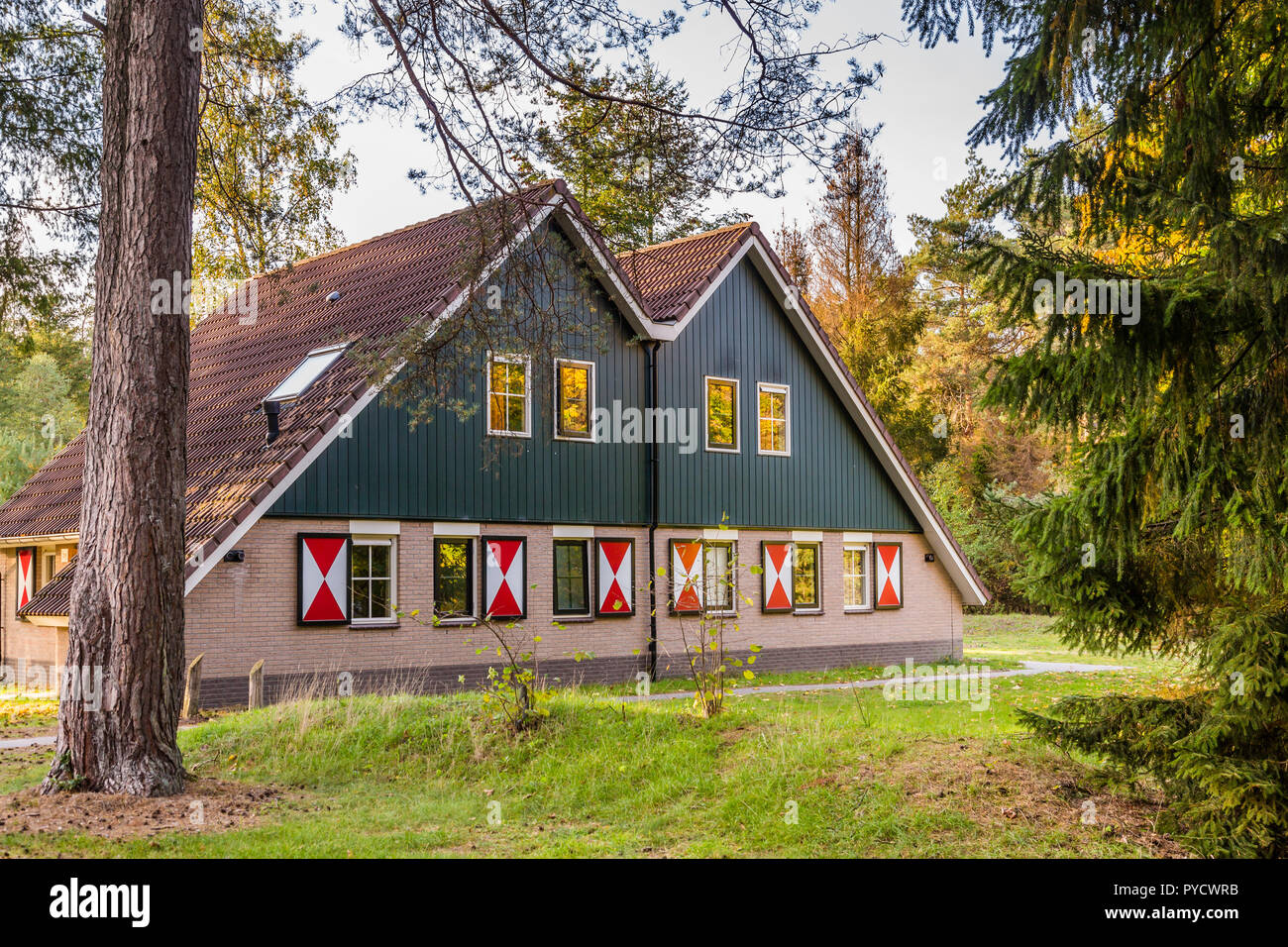 Charmante petite maison de vacances dans les Pays-Bas Banque D'Images
