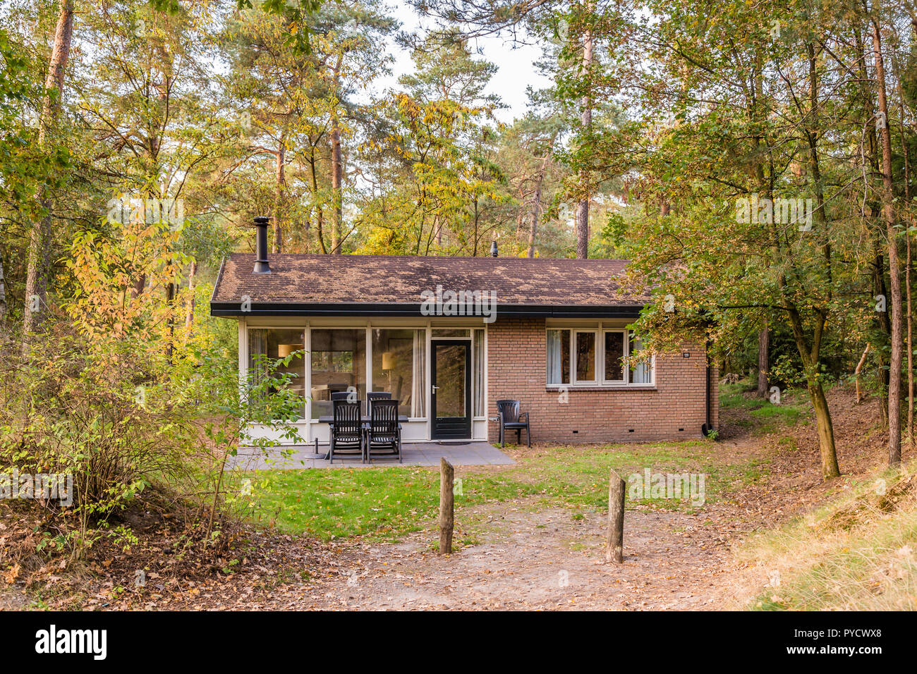 Charmante petite maison de vacances dans les Pays-Bas Banque D'Images