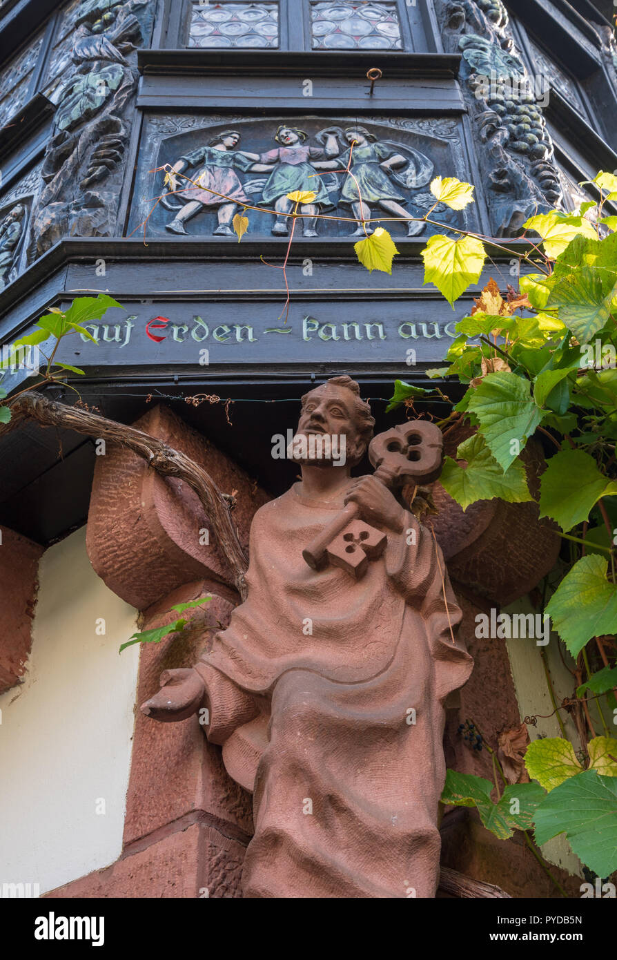 Drosselgasse, Rüdesheim, Rhin Banque D'Images