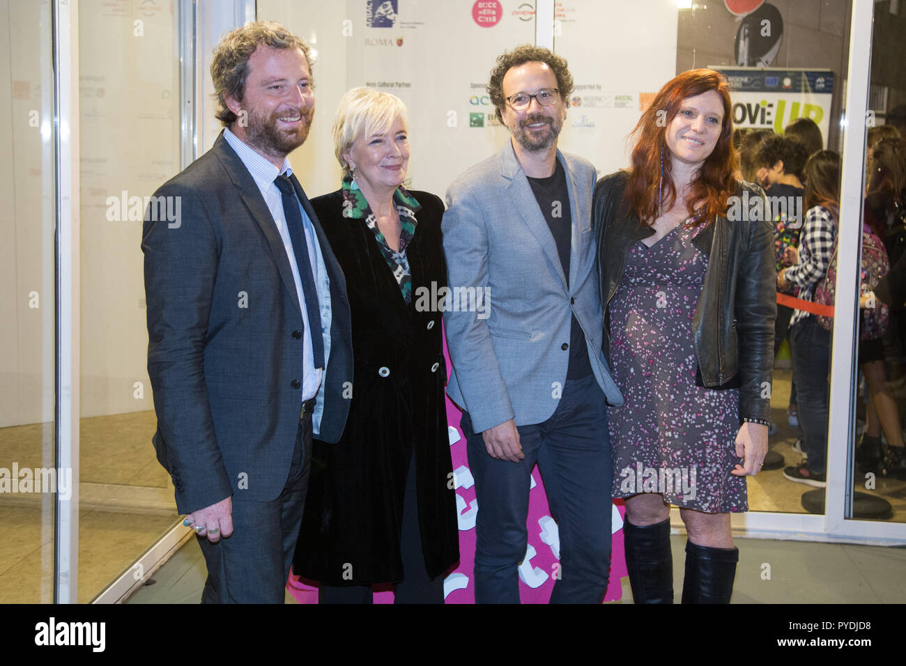 Rome, Italie. 26Th Oct, 2018. Piera Detassis avec nouveau directeur artistique du Festival International du Film de Berlin Carlo Chatrian Photocall du film italien 'Dogsitter' Credit : Matteo Nardone/Pacific Press/Alamy Live News Banque D'Images