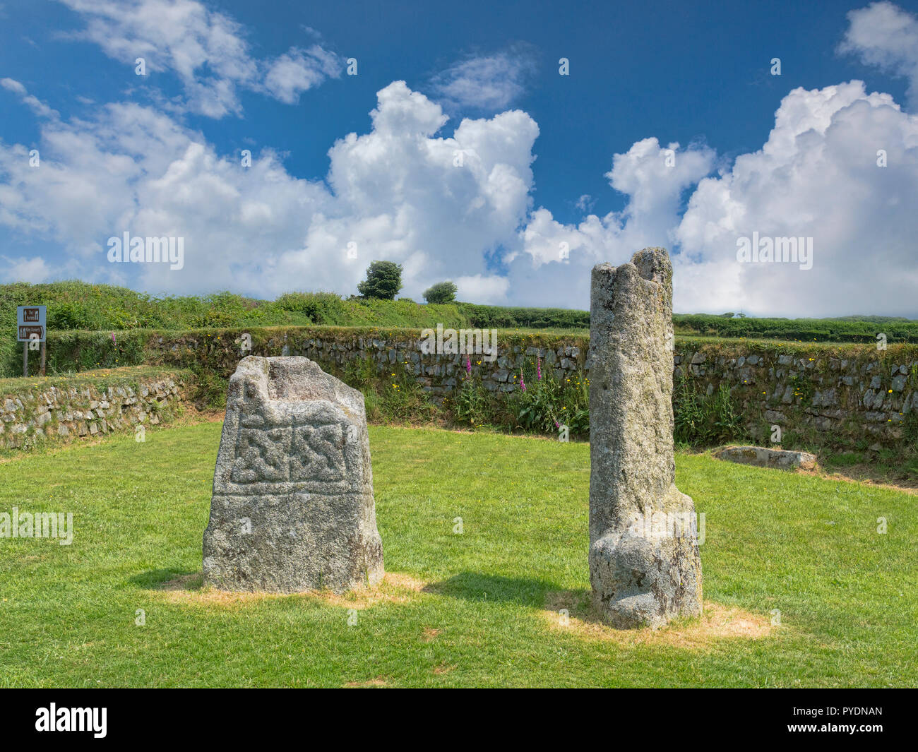 Le roi Doniert Cornwall Bodmin Moor Pierre du Royaume-Uni, que l'on croit en l'honneur du roi Dungarth de Cornwall, qui est mort vers 875. Banque D'Images