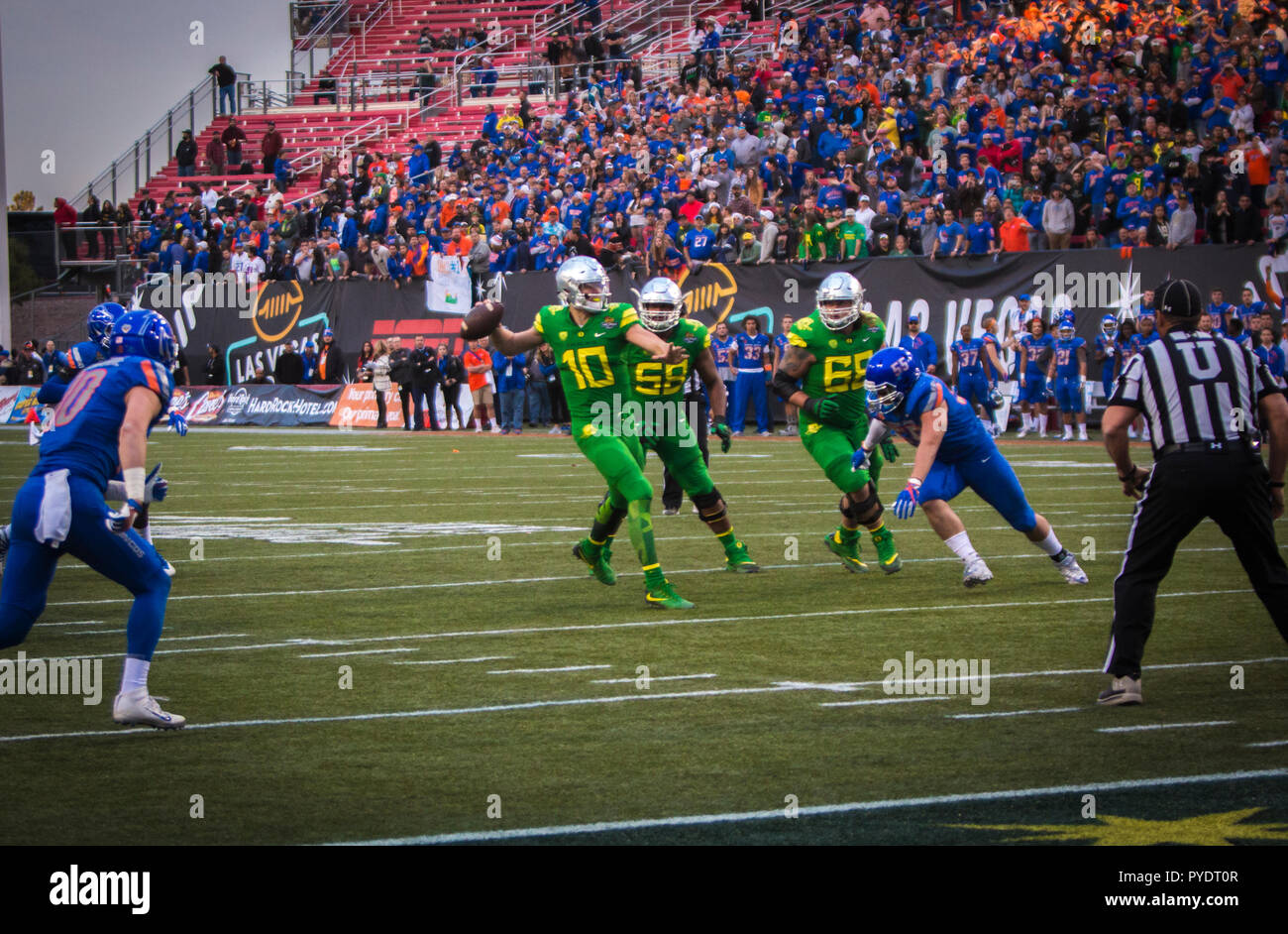 Oregon Ducks Quarterback Justin Herbert Banque D'Images
