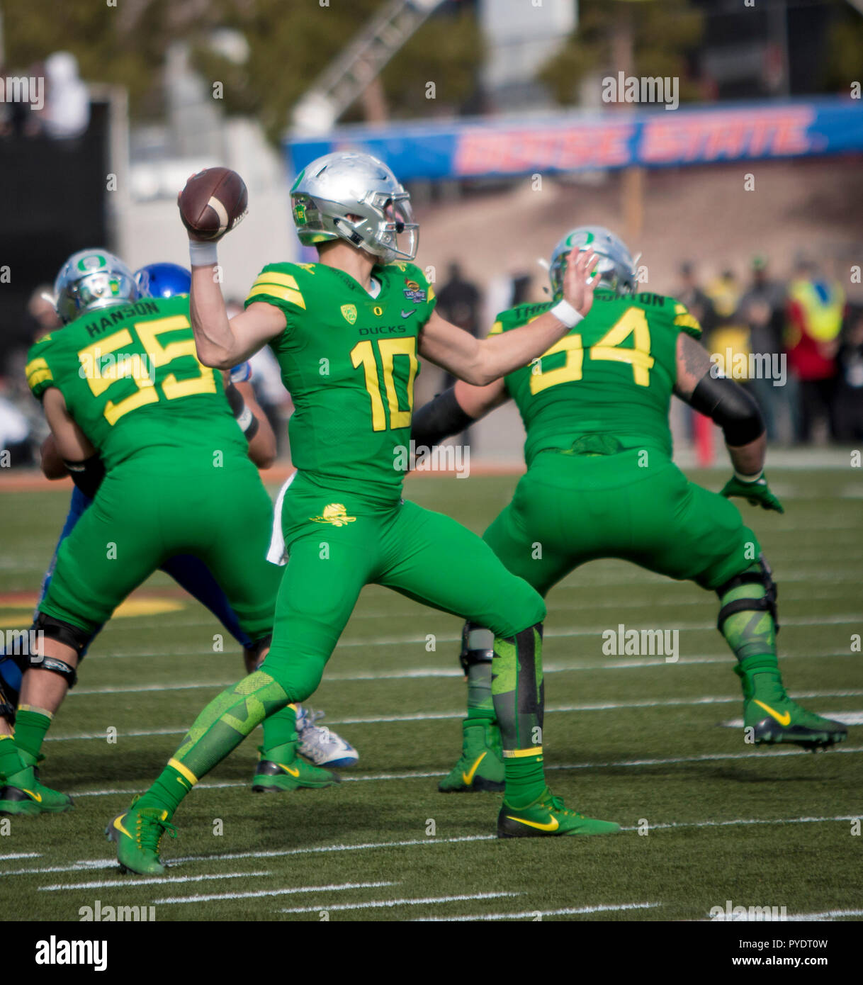 Oregon Ducks Quarterback Justin Herbert Banque D'Images