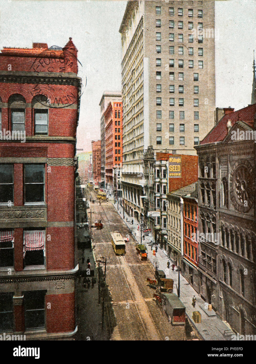 Noyer d'Amérique du St. à partir de la 3e St.Cincinnati (Ohio) (1929) Banque D'Images