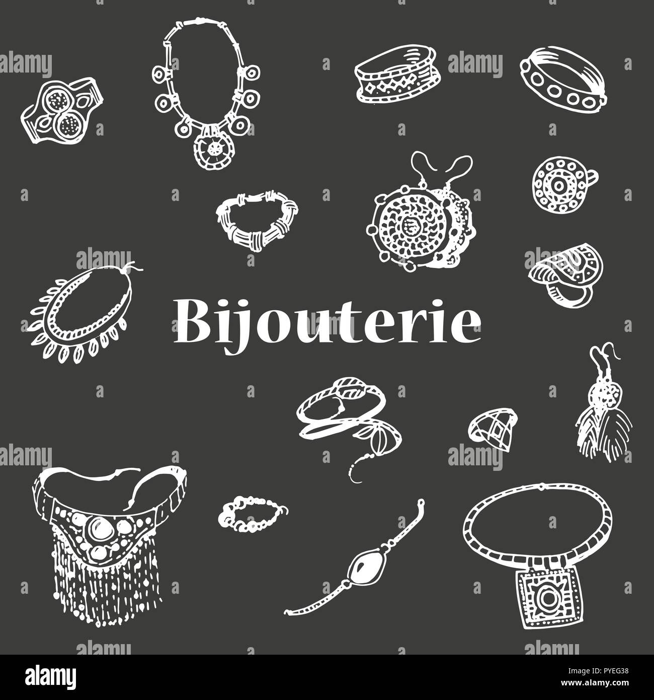 Vector illustration d'une variété de décorations Illustration de Vecteur