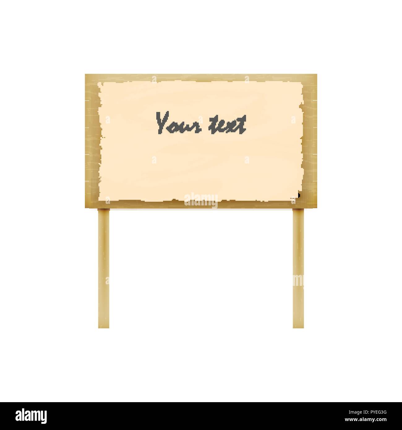 Vector illustration de panneaux en bois Illustration de Vecteur