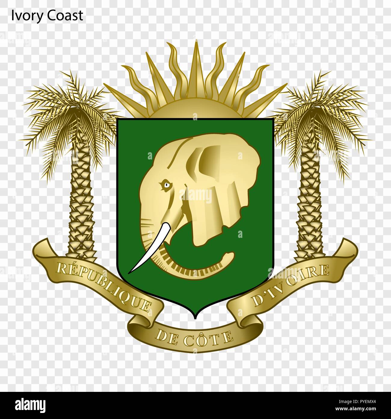 Symbole De La C te D Ivoire L embl me National Image Vectorielle Stock Symbole De La C te D Ivoire L embl me National Image Vectorielle Stock