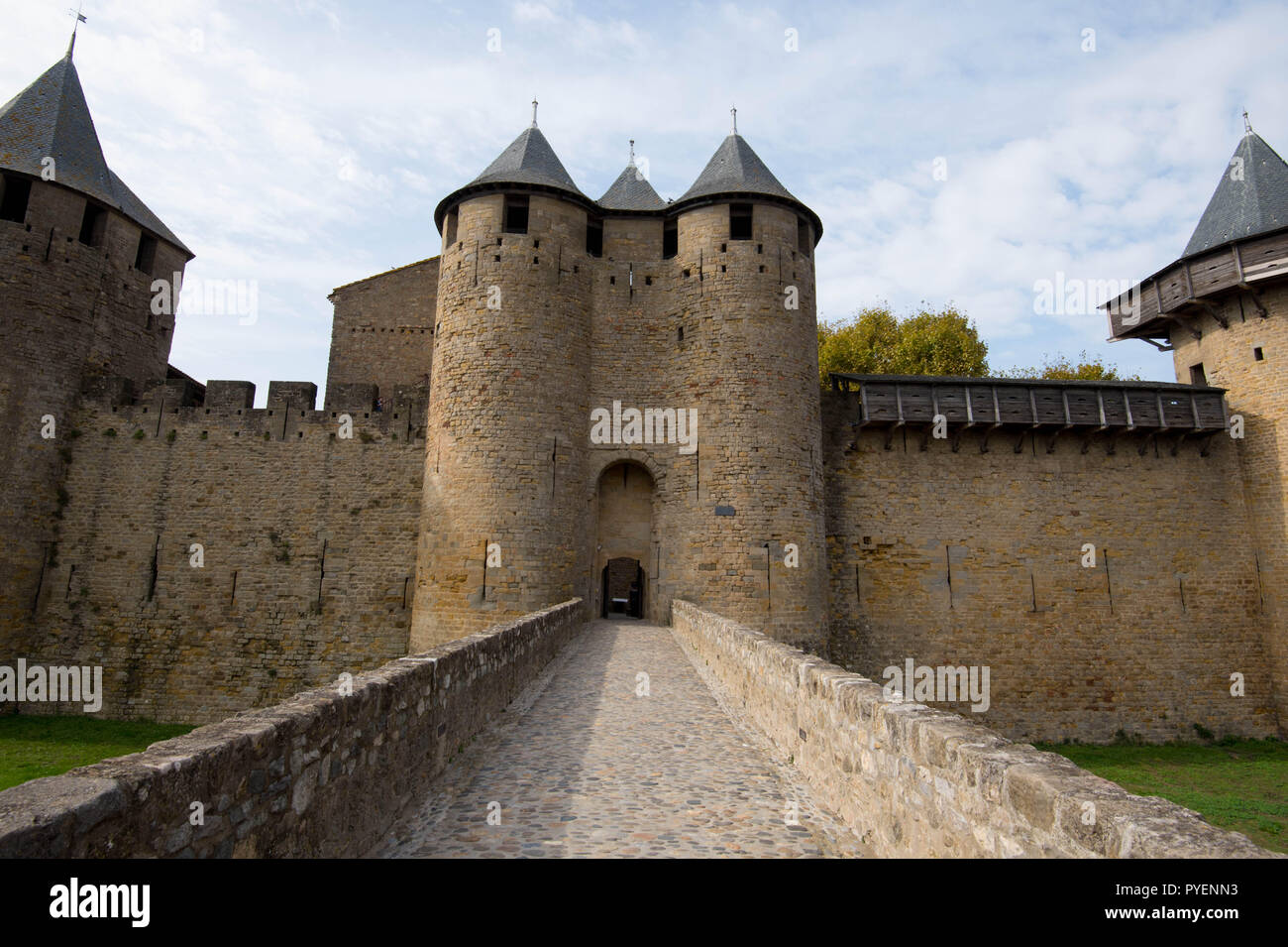 La ville historique de Carcassonne en France Banque D'Images