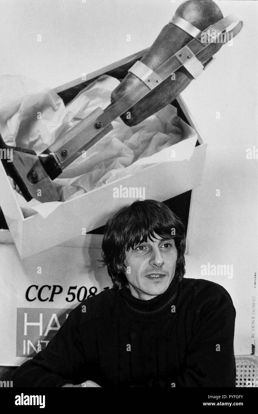 Archives 80 : Xavier Lemire, l'ONG Handicap International, Lyon, France Banque D'Images