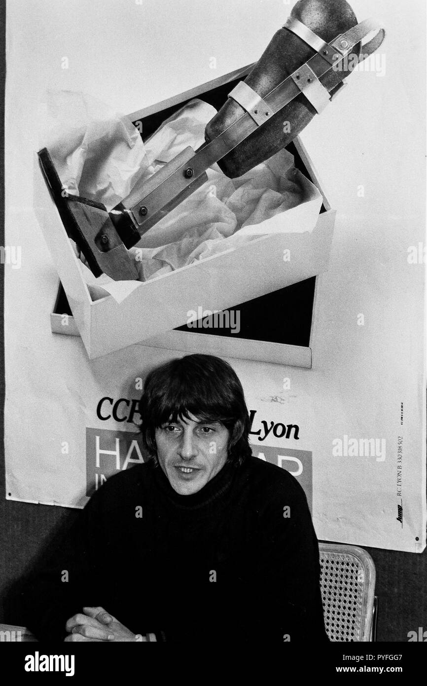Archives 80 : Xavier Lemire, l'ONG Handicap International, Lyon, France Banque D'Images