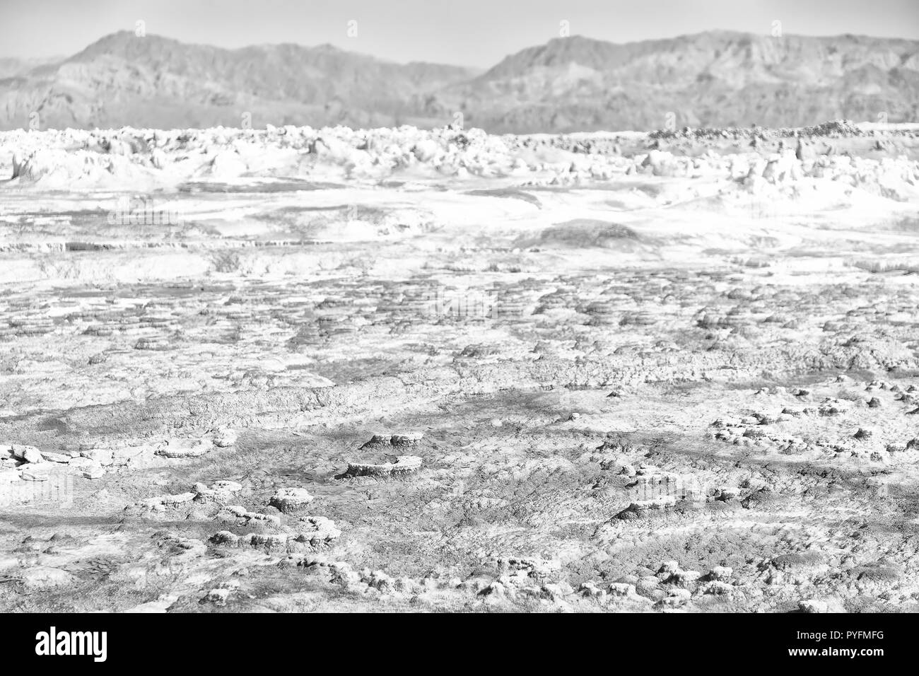 Dans l'Afrique de l'Éthiopie de danakil dépression volcanique de dallol Banque D'Images