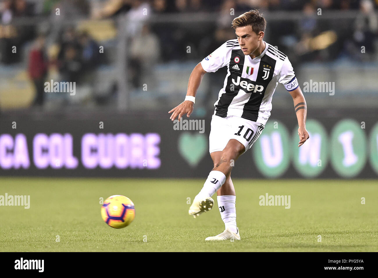 Empoli, Italie. 27 octobre 2018. Paulo Dybala de Juventus au cours de la Serie A match entre Empoli et la Juventus au Stadio Carlo Castellani, Empoli, Italie le 27 octobre 2018. Photo par Giuseppe maffia. Credit : UK Sports Photos Ltd/Alamy Live News Banque D'Images