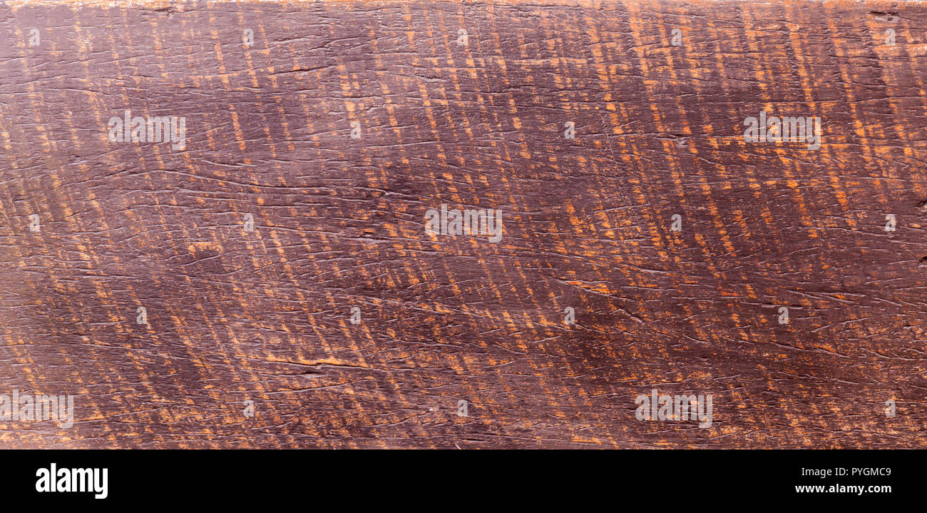 Table rustique en bois surface grunge vue d'en haut. Arrière-plan de textures de bois avec surface naturelle vieux rose tropical. Banque D'Images