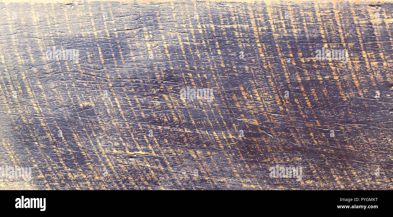 Table rustique en bois surface grunge vue d'en haut. Arrière-plan de textures de bois avec surface ancien modèle naturel. La correction des couleurs tropicales effet vintage rosewood Banque D'Images