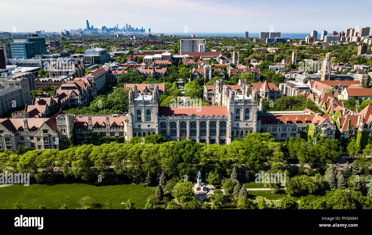 L'Université de Chicago, Chicago, Illinois, USA Banque D'Images