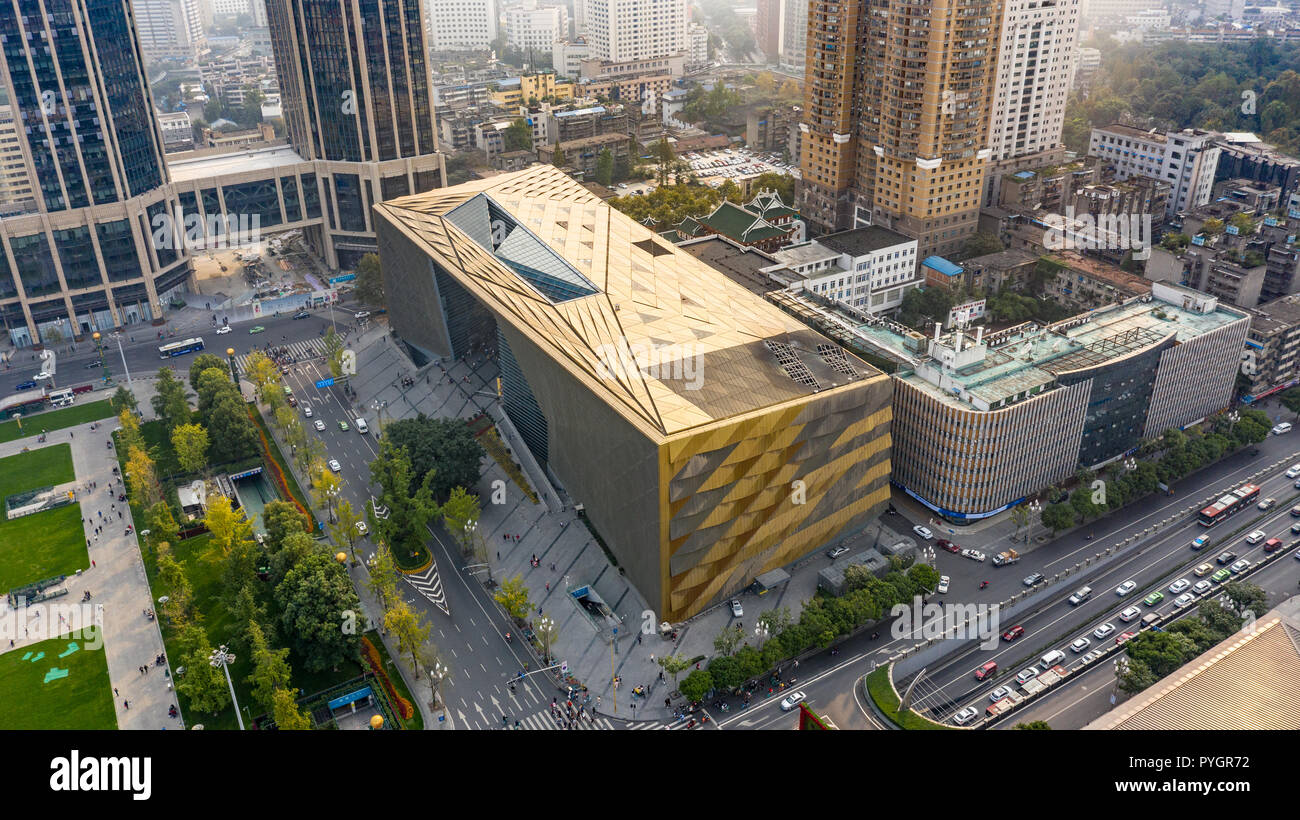 Musée de Chengdu, nouvelle salle, Chengdu, Chine Banque D'Images