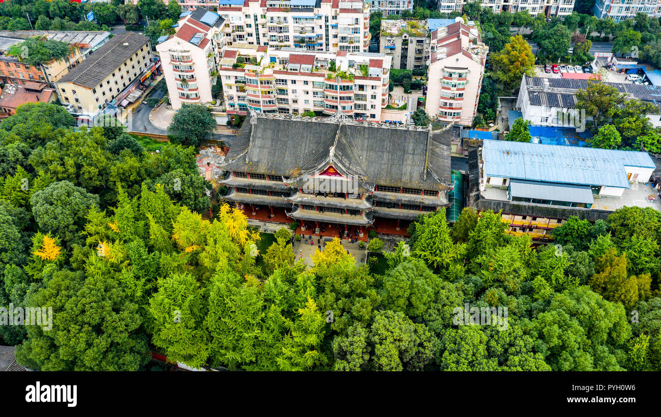 Yuan Wenshu ou monastère de Wenshu, Chengdu, Chine Banque D'Images