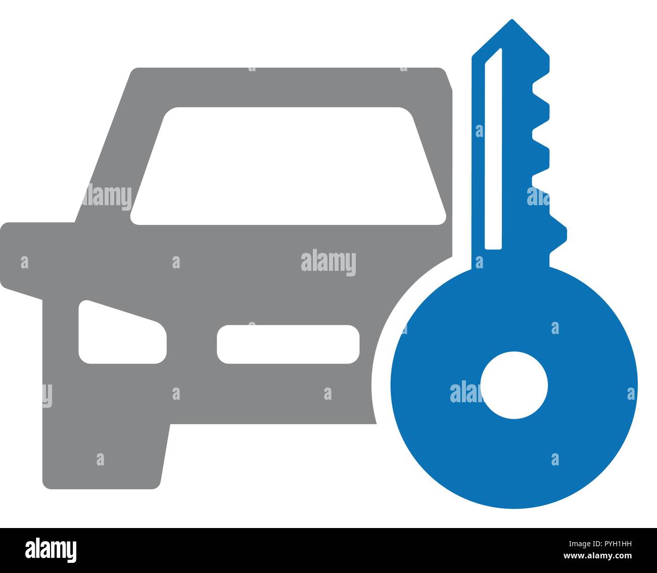 Touche vecteur icône de voiture. Système d'alarme automobile symbole et  signe l'illustration sur fond blanc Image Vectorielle Stock - Alamy