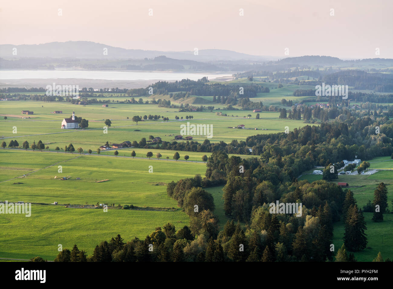 Église Saint Coloman, Allemagne, Europe. Banque D'Images