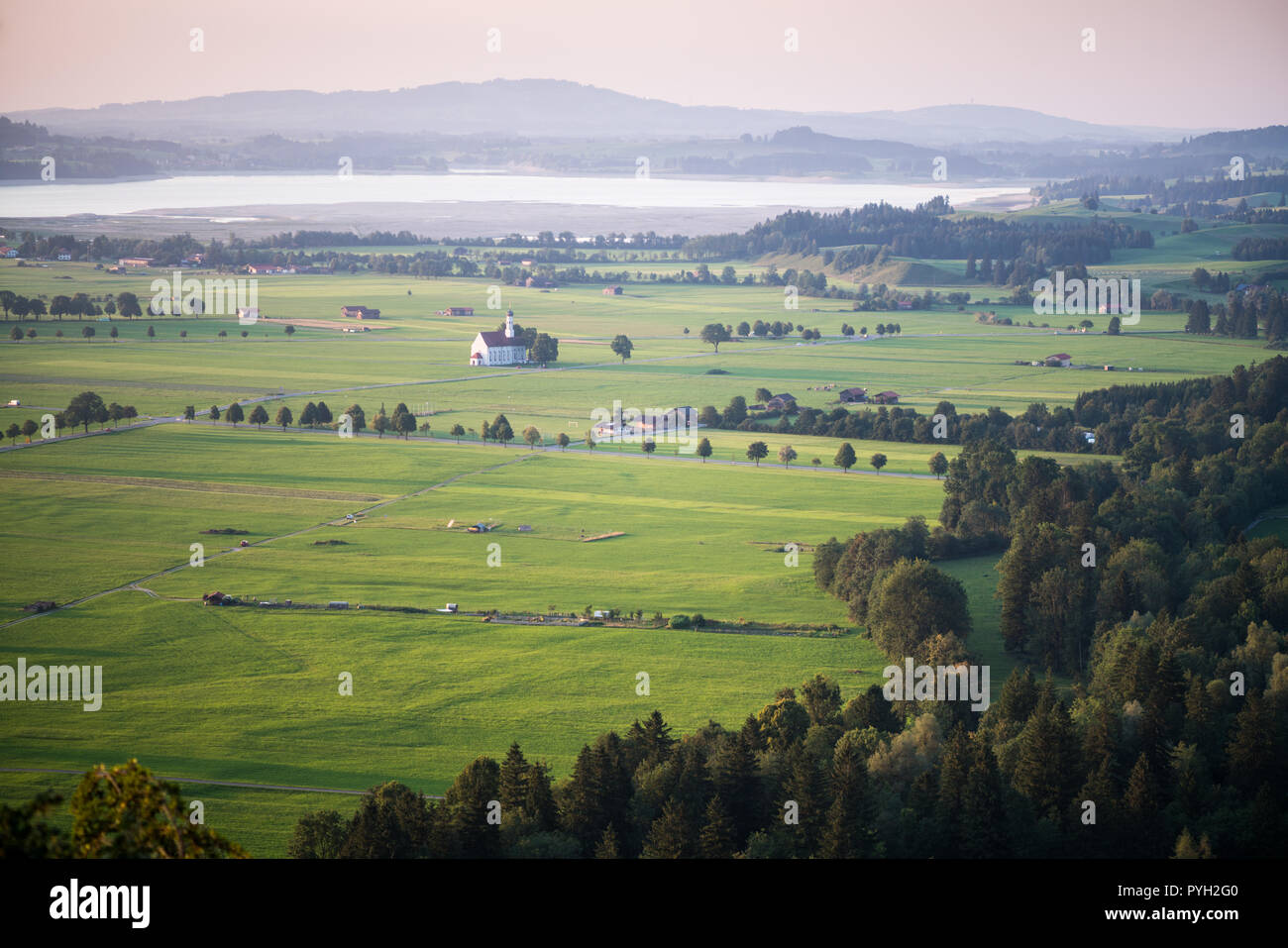 Église Saint Coloman, Allemagne, Europe. Banque D'Images