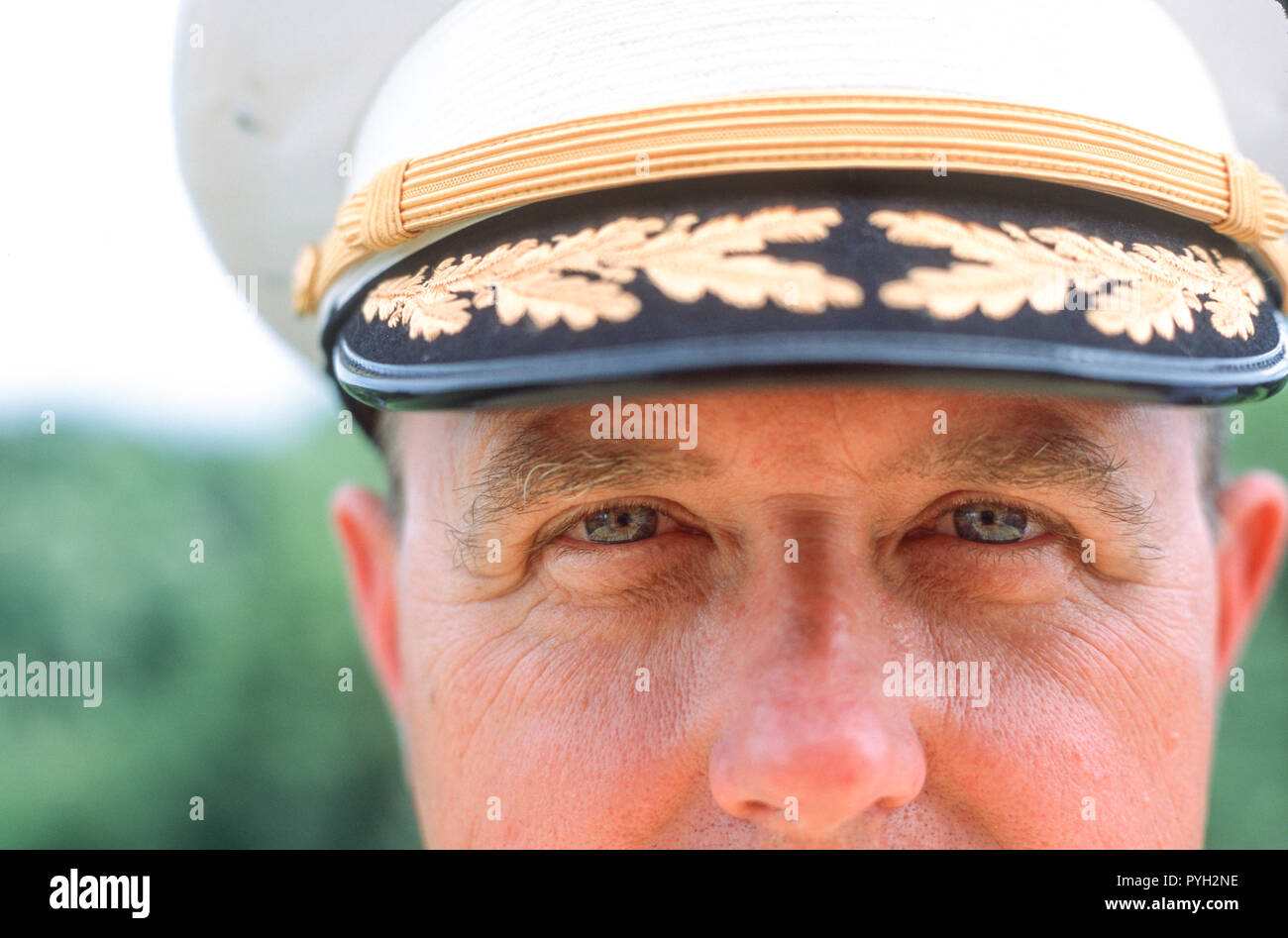 Close up de l'officier de l'armée de carrière, USA Banque D'Images