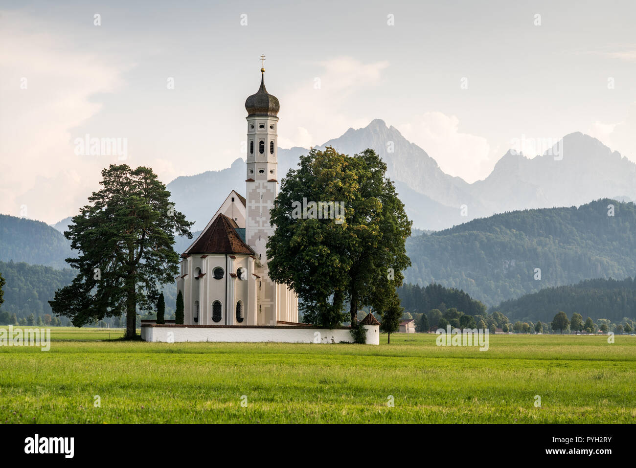 Église Saint Coloman, Allemagne, Europe. Banque D'Images
