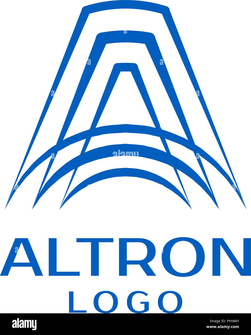 Une conception de logo Lettre modèle de scénario. Illustration de Vecteur