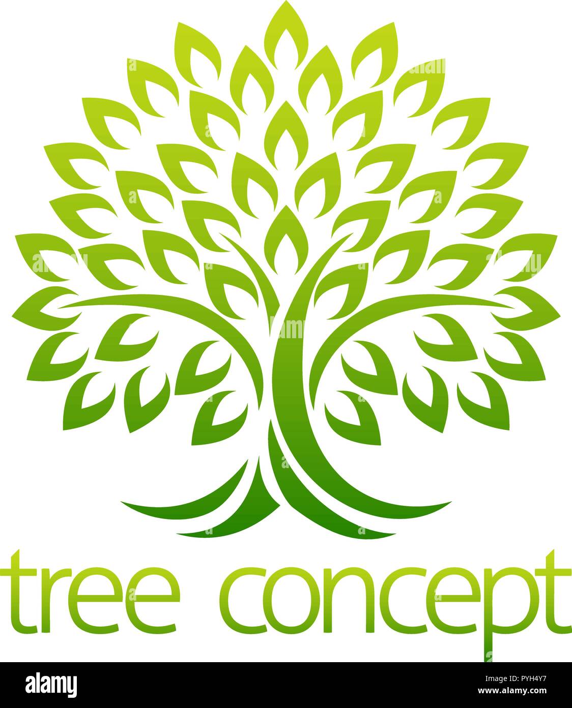 L'icône arbre Concept Illustration de Vecteur