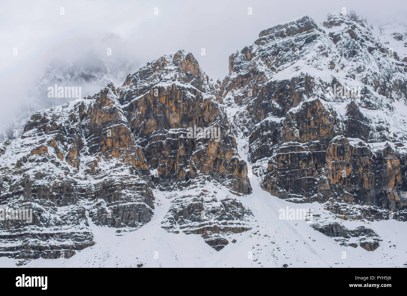 Glacier Crowfoot, glaciers, Banff NP, Alberta, Canada, par Bruce Montagne/Dembinsky Assoc Photo Banque D'Images