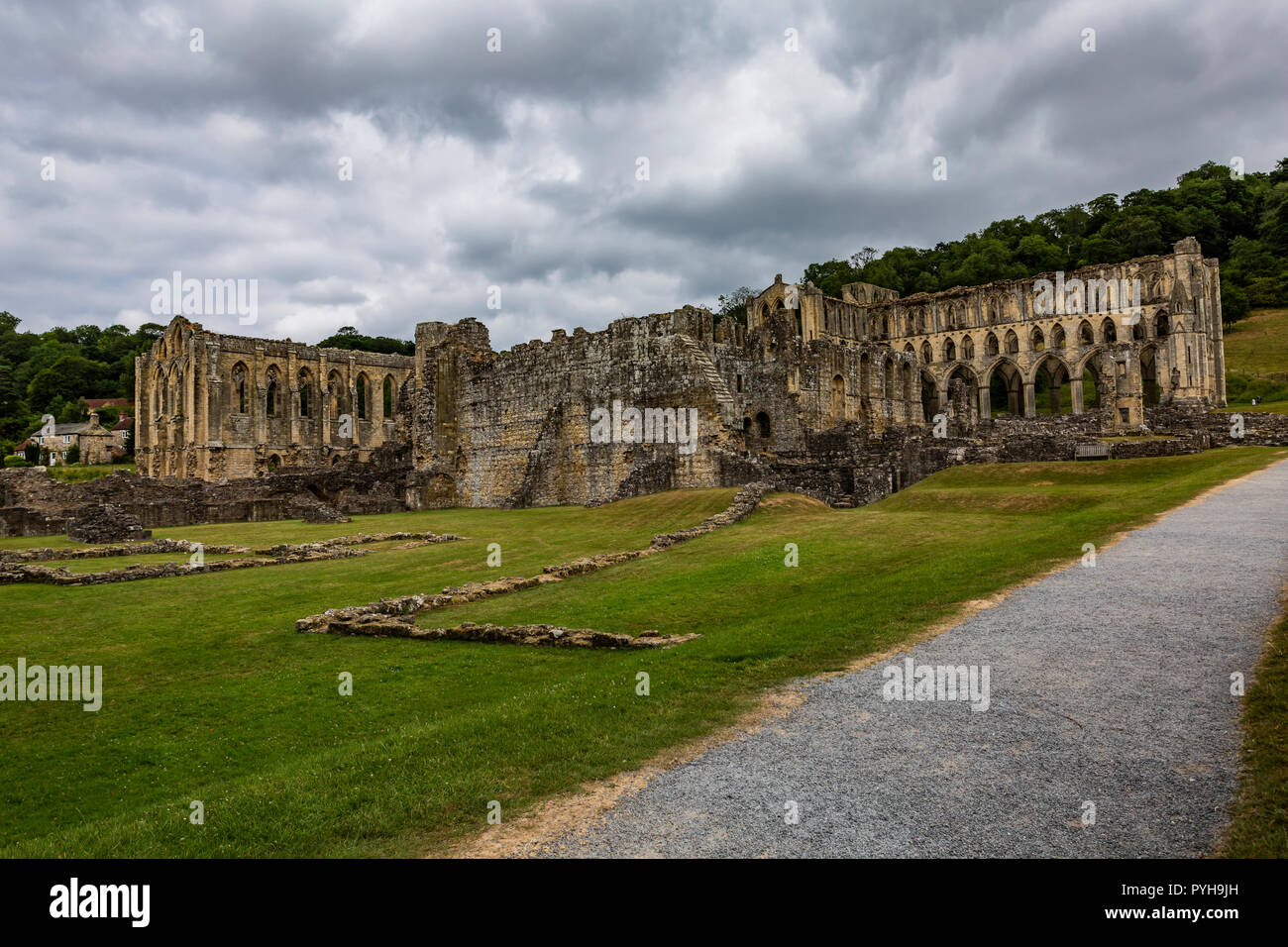 Abbaye de Rievaulx Banque D'Images