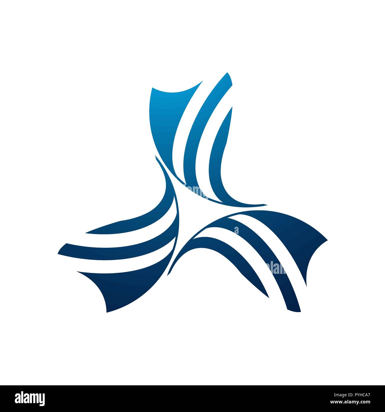 Logo de l'énergie éolienne et de l'icône Modèle d'élément Illustration de Vecteur