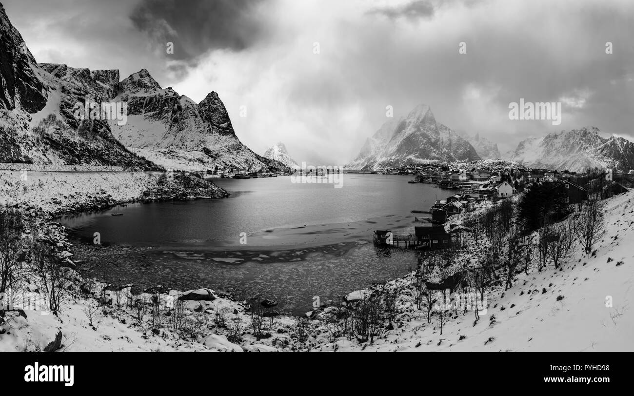 Reine village panorama Banque D'Images