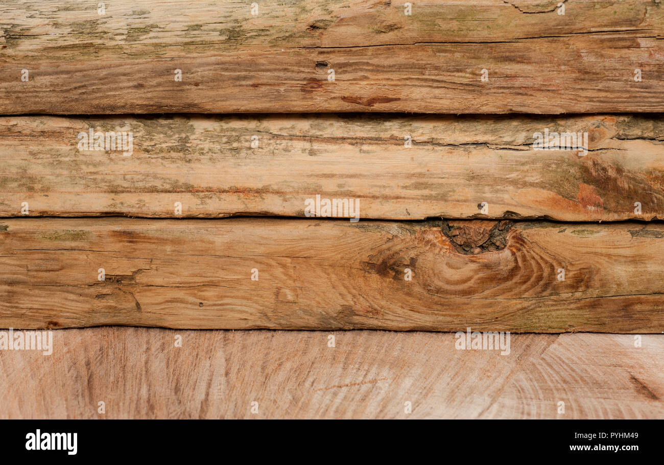 Vieux bois transparente texture conseil Banque D'Images